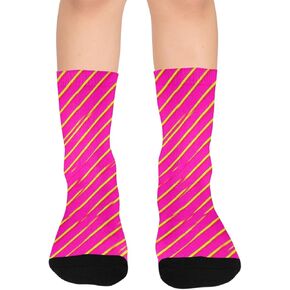 جوارب المشي لمسافات طويلة بطباعة قلب أرجواني - جوارب شتوية حرارية سميكة دافئة للأطفال الصغار للأولاد والبنات للمدرسة، والارتداء اليومي والأنشطة الخارجية in Kuwait