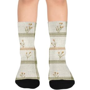 جوارب المشي لمسافات طويلة من Retro Art Flowers - جوارب شتوية حرارية سميكة دافئة للأطفال الصغار للأولاد والبنات للمدرسة، والارتداء اليومي والأنشطة الخارجية in Kuwait