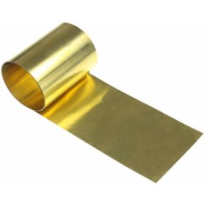 1pcs 1000mm Brass Foil Strip, Thick 0.1mm Width 10 mm 20mm 30mm 50mm Brass Flat Sheet, Metal Thin Plate(0.1mm*10mm*1000mm) in Kuwait