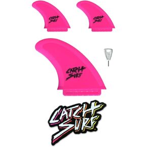 مجموعة زعانف ثلاثية الحواف للسلامة من كاتش سيرف أوديسيا، وردي فاقع، مقاس واحد in Kuwait