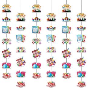 6 قطع من زينة البنغو المعلقة - لعبة بينجو الليلية تحت عنوان هدايا هدايا لبطل بينجو لأعياد الميلاد ومناسبات الكرنفال وهدايا فئة الجوائز in Kuwait