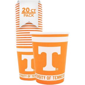 Desert Cactus University of Tennessee Paper Cups UT Volunteers 20 Count 9 Ounce Cold Beverage Cups for Tailgates, Graduation and Events (Design A) in Kuwait