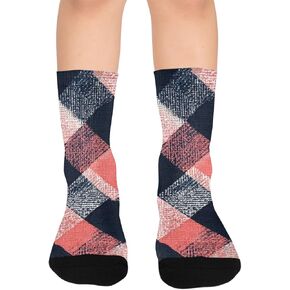 Soft Stripe Motif Hiking Socks - Toddler Boys & Girls Warm Thick Thermal Winter Crew Socks for School, Daily Wear & Outdoor Activities in Kuwait