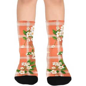 جوارب برايت بلوم موتيف للمشي لمسافات طويلة - جوارب شتوية حرارية سميكة دافئة للأولاد والبنات الصغار للمدرسة، والارتداء اليومي والأنشطة الخارجية in Kuwait