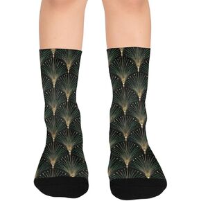 جوارب Deco Firework Green للمشي لمسافات طويلة - جوارب شتوية حرارية سميكة دافئة للأولاد والبنات للمدرسة، والارتداء اليومي والأنشطة الخارجية in Kuwait