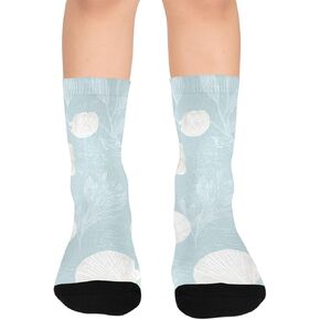 جوارب للمشي لمسافات طويلة بطباعة صدفة ساحلية - جوارب شتوية حرارية سميكة دافئة للأطفال الصغار للأولاد والبنات للمدرسة، والارتداء اليومي والأنشطة الخارجية in Kuwait