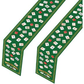 جونغ الجدول عداء الزينة 2 قطعة لعبة جونغ جونغ النادي الليلي هدايا الحفلات لوازم غطاء الطاولة الطعام in Kuwait