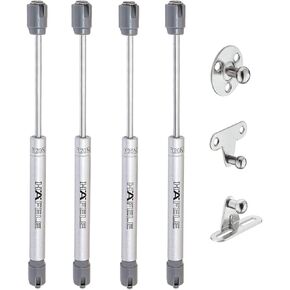 Hafele 120N ممتص الصدمات الهيدروليكي دعم ضغط الزنبرك للأبواب، خزانة مكبس الغاز لأثاث المطبخ، غطاء زنبركي هوائي للرفع، حزمة طاقة مكونة من 4 قطع، رمادي، 0 in Kuwait