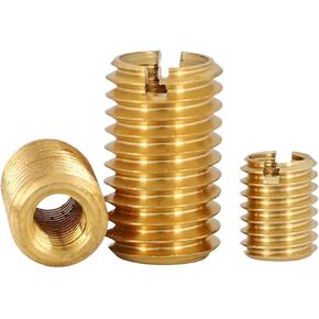 M2/M3/M4/M5/M6/M8-M18 النحاس النحاس داخل خارج الموضوع محول المسمار سلك إدراج كم تحويل الجوز مقرنة نقل (M5XM8X1.25XL10X2PCS) in Kuwait