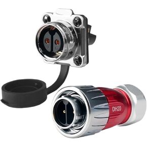 Locking wire welding-free aviation and socket 2-core DH20 wire and cable male and female connector(Flange formal wear) in Kuwait