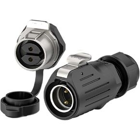 Locking wire panel type solder-free aviation EW-LP20 single hole formal 2-7 multi-core ip68 locking screw waterproof connector(EW-LP20-4P 20A) in Kuwait