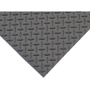 وحيد القرن ماتس DV48X3 أرضيات مطاطية من ألواح الألماس، مطاط، سمك 1/8 بوصة، أسود غير لامع in Kuwait