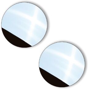 Aogigigio 2pcs Desk Mirror Office Cubicle - Adjustable Rear View Computer Monitor Small Removable Mirror to See Behind You for Work Accessories, 2inch in Kuwait