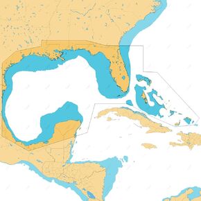 C-MAP Reveal Coastal - Gulf of Mexico and The Bahamas, Map Card for Marine GPS Navigation in Kuwait