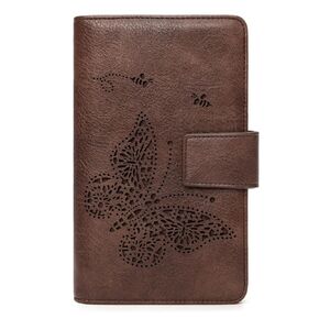 كتاب خادم لطيف للنادلة، كتاب تقديم مع جيب بسحاب وإغلاق مغناطيسي، منظم النادل الجلدي مع جيب كبير الحجم للنقود، يناسب مريلة الخادم (بني) in Kuwait