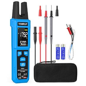 Digital Clamp Meter Multimeter with U-Shaped Jaw for AC/DC Current & Voltage, Auto-ranging 4000 Counts Voltage Tester with Large LCD Backlight, Measuring Temperature Continuity Diode NCV in Kuwait