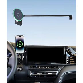 Car Phone Holder for Toyota Camry 2021 2022 2023 2024 Accessories Apply to 7 Inch Touch Screen 15W Fast Wireless Charger Screen Fixed Clip Cell Phone Mount Hands-Free 360 Degree Rotation in Kuwait