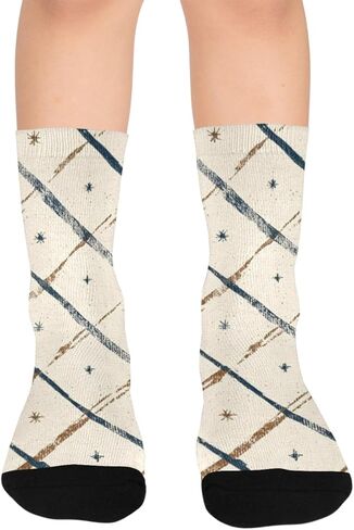 جوارب Cozy Winter Vibe Brown للمشي لمسافات طويلة - جوارب شتوية حرارية سميكة دافئة للأولاد والبنات للمدرسة، والارتداء اليومي والأنشطة الخارجية in Kuwait