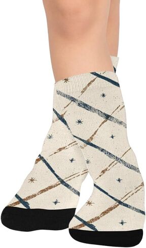 جوارب Cozy Winter Vibe Brown للمشي لمسافات طويلة - جوارب شتوية حرارية سميكة دافئة للأولاد والبنات للمدرسة، والارتداء اليومي والأنشطة الخارجية in Kuwait