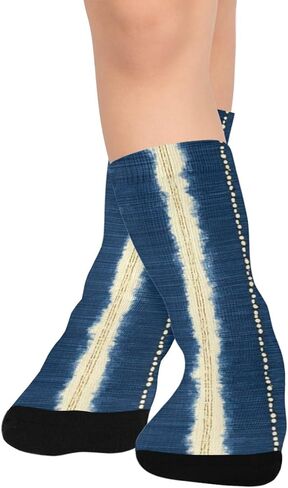 جوارب للمشي لمسافات طويلة باللون الأصفر والأزرق - جوارب شتوية سميكة دافئة للأولاد والبنات للأطفال الصغار للمدرسة، والارتداء اليومي والأنشطة الخارجية in Kuwait