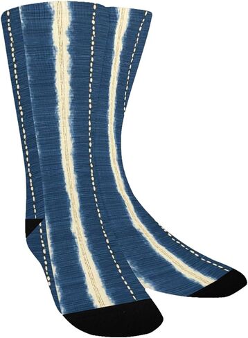 جوارب للمشي لمسافات طويلة باللون الأصفر والأزرق - جوارب شتوية سميكة دافئة للأولاد والبنات للأطفال الصغار للمدرسة، والارتداء اليومي والأنشطة الخارجية in Kuwait