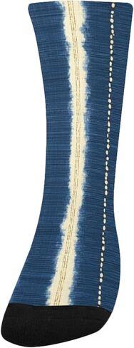 جوارب للمشي لمسافات طويلة باللون الأصفر والأزرق - جوارب شتوية سميكة دافئة للأولاد والبنات للأطفال الصغار للمدرسة، والارتداء اليومي والأنشطة الخارجية in Kuwait