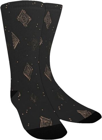 جوارب المشي لمسافات طويلة بطبعة كاميرا عتيقة - جوارب شتوية حرارية سميكة دافئة للأطفال الصغار للأولاد والبنات للمدرسة، والارتداء اليومي والأنشطة الخارجية in Kuwait