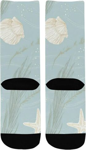 جوارب كوستال شيلز الصيفية باللون الأزرق للمشي لمسافات طويلة - جوارب شتوية حرارية سميكة دافئة للأولاد والبنات للمدرسة، والارتداء اليومي والأنشطة الخارجية in Kuwait