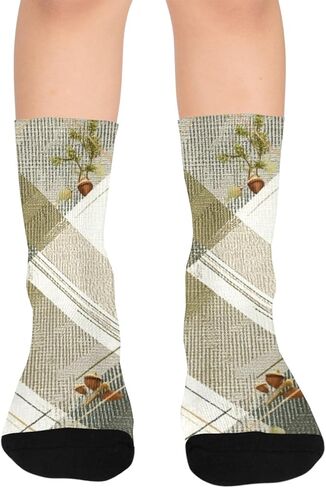 جوارب المشي لمسافات طويلة منقوشة من Green Oak - جوارب شتوية حرارية سميكة دافئة للأولاد والبنات الصغار للمدرسة، والارتداء اليومي والأنشطة الخارجية in Kuwait