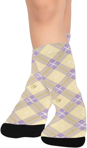 جوارب مشي لمسافات طويلة بقاعدة صفراء - جوارب شتوية حرارية سميكة دافئة للأولاد والبنات للمدرسة، والارتداء اليومي والأنشطة الخارجية in Kuwait