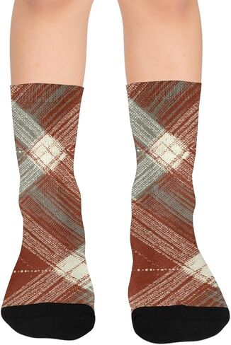 جوارب خريفية منقوشة للتنزه سيرًا على الأقدام - جوارب شتوية حرارية سميكة دافئة للأطفال الصغار للأولاد والبنات للمدرسة، والارتداء اليومي والأنشطة الخارجية in Kuwait