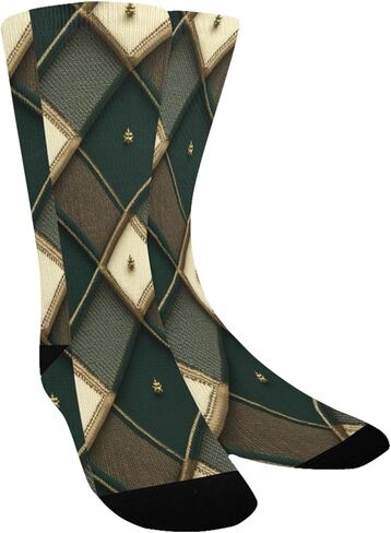 جوارب زمردية منقوشة للتنزه سيرًا على الأقدام - جوارب شتوية حرارية سميكة دافئة للأولاد والبنات الصغار للمدرسة، والارتداء اليومي والأنشطة الخارجية in Kuwait