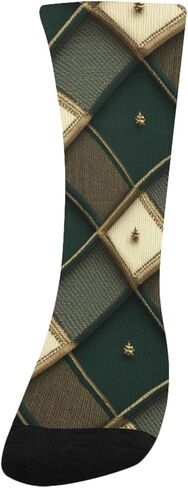 جوارب زمردية منقوشة للتنزه سيرًا على الأقدام - جوارب شتوية حرارية سميكة دافئة للأولاد والبنات الصغار للمدرسة، والارتداء اليومي والأنشطة الخارجية in Kuwait