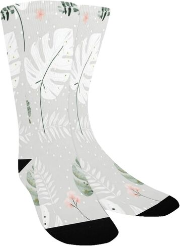 جوارب التنزه سيرًا على الأقدام من Pastel Leaf Vibe - جوارب شتوية حرارية سميكة دافئة للأولاد والبنات الصغار للمدرسة، والارتداء اليومي والأنشطة الخارجية in Kuwait