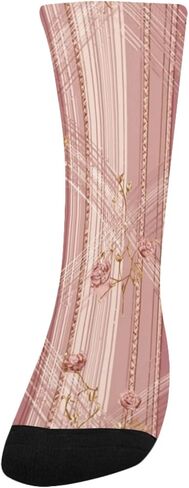 جوارب منقوشة للمشي لمسافات طويلة من Blush Roses - جوارب شتوية حرارية سميكة دافئة للأولاد والبنات للمدرسة، والارتداء اليومي والأنشطة الخارجية in Kuwait