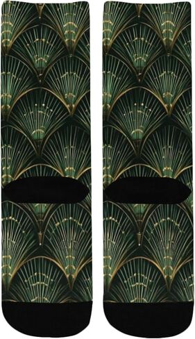 جوارب Green Regal Burst Art للمشي لمسافات طويلة - جوارب شتوية حرارية سميكة دافئة للأطفال الصغار للأولاد والبنات للمدرسة، والارتداء اليومي والأنشطة الخارجية in Kuwait