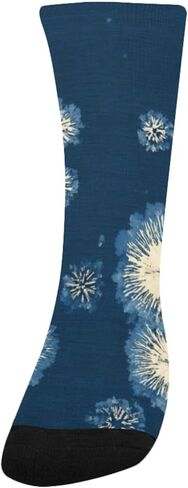 جوارب Indigo Burst Art باللون الأزرق للمشي لمسافات طويلة - جوارب شتوية حرارية سميكة دافئة للأولاد والبنات للمدرسة، والارتداء اليومي والأنشطة الخارجية in Kuwait