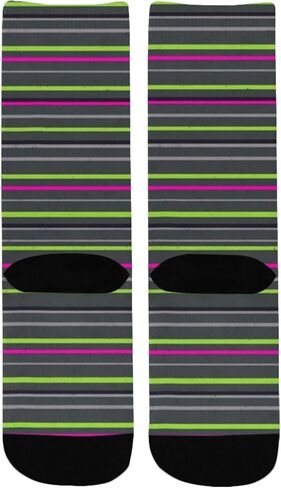 جوارب المشي لمسافات طويلة مخططة باللون الأسود والأخضر - جوارب شتوية حرارية سميكة دافئة للأطفال الصغار للأولاد والبنات للمدرسة، والارتداء اليومي والأنشطة الخارجية in Kuwait