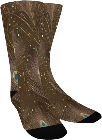 جوارب التنزه سيرًا على الأقدام من Art Nocturnal Peacock - جوارب شتوية سميكة دافئة للأولاد والبنات الصغار للمدرسة، والارتداء اليومي والأنشطة الخارجية in Kuwait