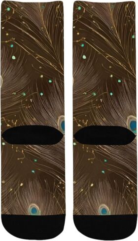 جوارب التنزه سيرًا على الأقدام من Art Nocturnal Peacock - جوارب شتوية سميكة دافئة للأولاد والبنات الصغار للمدرسة، والارتداء اليومي والأنشطة الخارجية in Kuwait