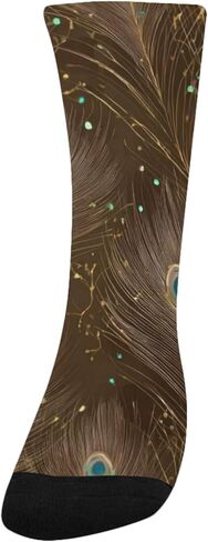 جوارب التنزه سيرًا على الأقدام من Art Nocturnal Peacock - جوارب شتوية سميكة دافئة للأولاد والبنات الصغار للمدرسة، والارتداء اليومي والأنشطة الخارجية in Kuwait