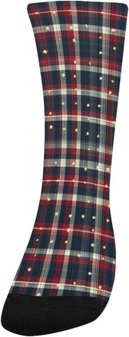 جوارب داكنة للمشي لمسافات طويلة مطبوعة بنقشة نجوم - جوارب شتوية حرارية سميكة دافئة للأولاد والبنات للمدرسة، والارتداء اليومي والأنشطة الخارجية in Kuwait