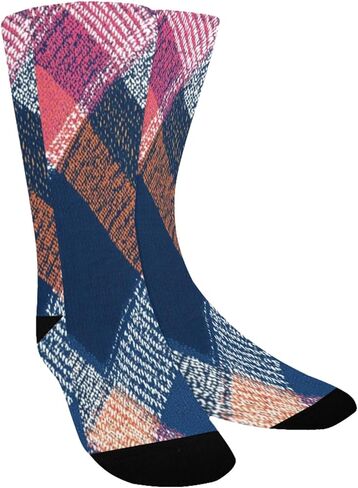 جوارب المشي لمسافات طويلة بطباعة منقوشة لغروب الشمس - جوارب شتوية حرارية سميكة دافئة للأولاد والبنات للمدرسة، والارتداء اليومي والأنشطة الخارجية in Kuwait