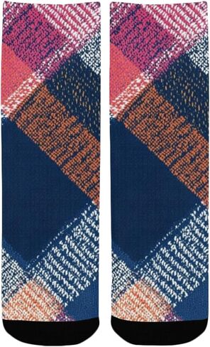 جوارب المشي لمسافات طويلة بطباعة منقوشة لغروب الشمس - جوارب شتوية حرارية سميكة دافئة للأولاد والبنات للمدرسة، والارتداء اليومي والأنشطة الخارجية in Kuwait