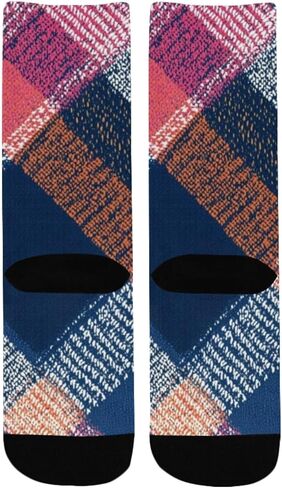 جوارب المشي لمسافات طويلة بطباعة منقوشة لغروب الشمس - جوارب شتوية حرارية سميكة دافئة للأولاد والبنات للمدرسة، والارتداء اليومي والأنشطة الخارجية in Kuwait