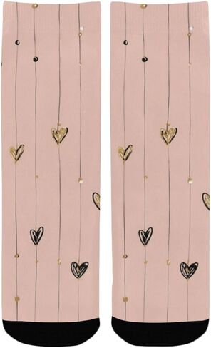 الحد الأدنى من جوارب المشي لمسافات طويلة على شكل قلب - جوارب شتوية حرارية سميكة دافئة للأولاد والبنات الصغار للمدرسة، والارتداء اليومي والأنشطة الخارجية in Kuwait