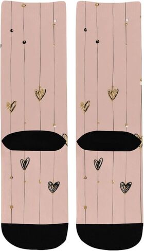 الحد الأدنى من جوارب المشي لمسافات طويلة على شكل قلب - جوارب شتوية حرارية سميكة دافئة للأولاد والبنات الصغار للمدرسة، والارتداء اليومي والأنشطة الخارجية in Kuwait