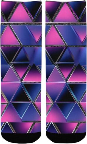 جوارب المشي لمسافات طويلة باللون الأرجواني من Electric Gem Vibe - جوارب شتوية حرارية سميكة دافئة للأولاد والبنات للمدرسة، والارتداء اليومي والأنشطة الخارجية in Kuwait