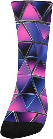 جوارب المشي لمسافات طويلة باللون الأرجواني من Electric Gem Vibe - جوارب شتوية حرارية سميكة دافئة للأولاد والبنات للمدرسة، والارتداء اليومي والأنشطة الخارجية in Kuwait