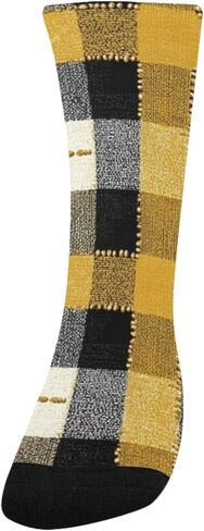 جوارب Harvest Check Print للمشي لمسافات طويلة - جوارب شتوية حرارية سميكة دافئة للأولاد والبنات الصغار للمدرسة، والارتداء اليومي والأنشطة الخارجية in Kuwait